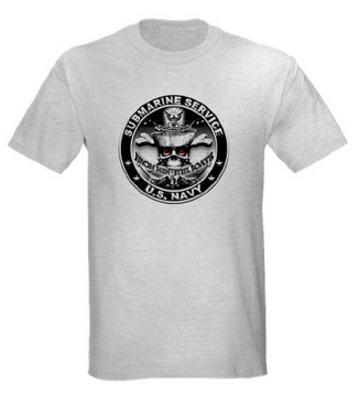 USN Submarine Service Skull T-Shirt